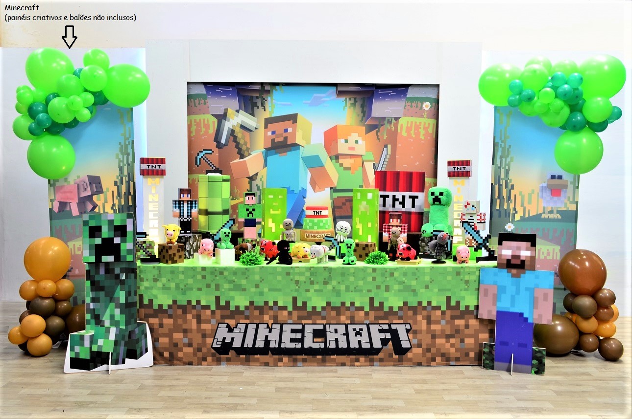 Painel Minecraft - Festas da 25